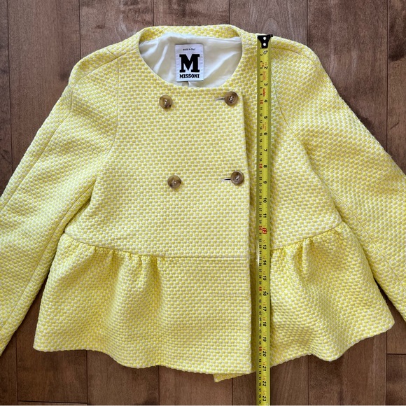 Authentic Vintage Missoni Yellow Tweed Peplum Blazer - Picture 7 of 12